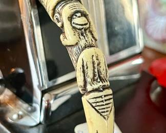 See no evil monkey fang pendant