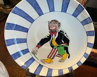 Mason's Ironstone CIRCUSLAND Handpainted China Child's Dish Circus Land