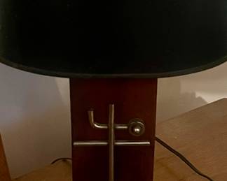 Modernist Deco Machine Age small lamp.