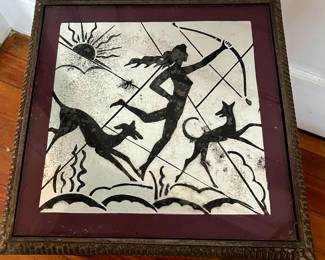 French Art Deco bronze cocktail table