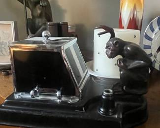 Ronson 1936 Pik a Cig Magic Monkey Striker Touch Lighter & Cigarette 