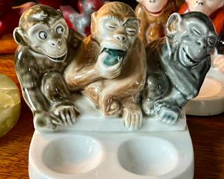 1930s Three Wise Monkeys…Danish one of two available 