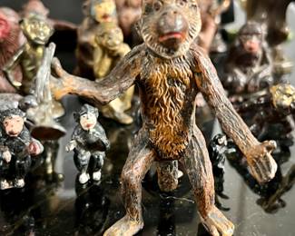 Vienna Bronze Cold Painted Monkey