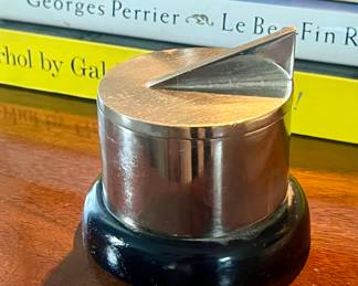 Amazing Art Deco sundial inkwell…1930s