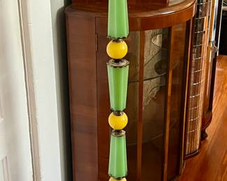 Stunning antique jadeite floor lamp in superior condition 