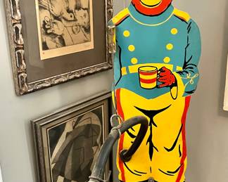 Antique Firestone Monkey Lawn Sprinkler in MINT condition 