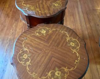 Walnut and multi wood inlay 