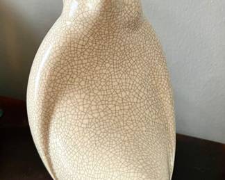 BRAYTON LAGUNA monkey crackle glaze CALIFORNIA POTTERY SCULPTURE