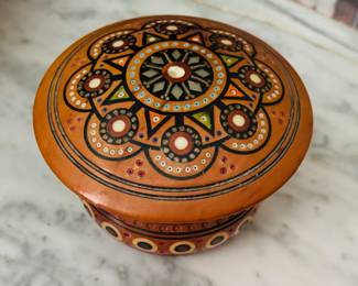 Handcrafted Ukrainian Decorative Wooden Box with Intricate Patterns - $50

