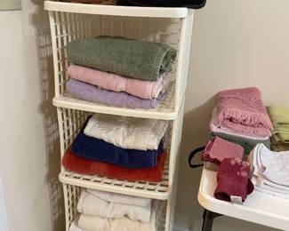 Linens and shelves