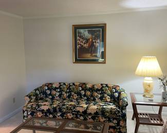 Couch,  coffee table and end table