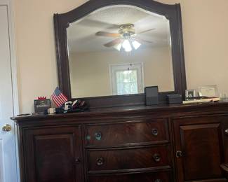 Dresser with mirror