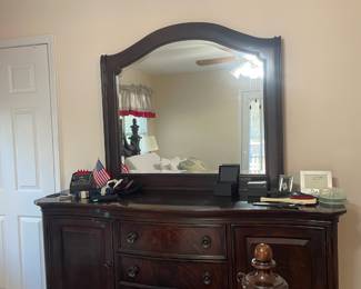 Dresser with mirror