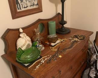 Nesting chickens; candles; lamps