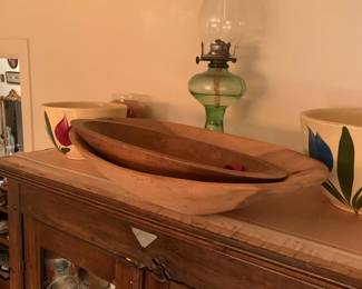 Uranium glass oil lamp