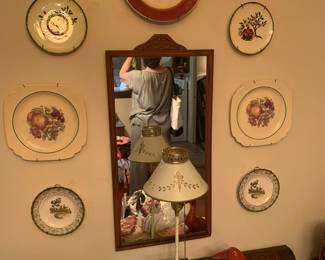 Decorative plates; lamps