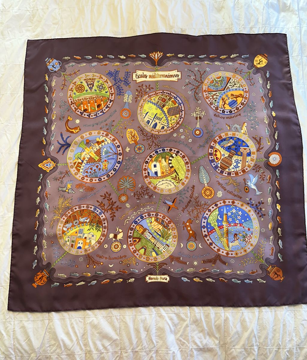 Hermes Scarf 1 of 32. Rest of scarves pictured at end.