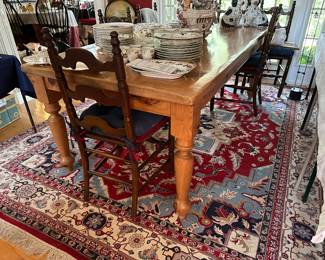 Pine farmhouse table