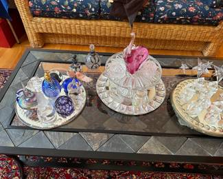 perfume bottles/Trays