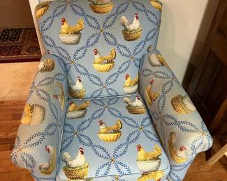 Hickory Hill Chicken print chair