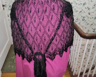 Beautiful Victorian beaded shaw