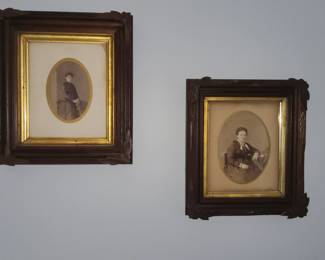 Antique walnut frames