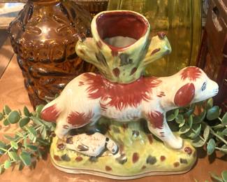 Vintage dog candleholders