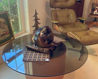 Glass top coffee table