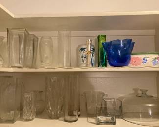 Some of the many vases