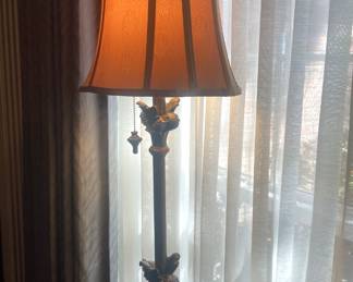 One of two matching lamps