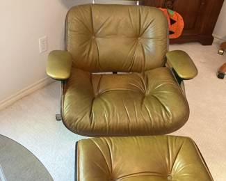 Mid-Century chair and ottoman
