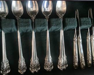 71 pieces of Grande Baroque sterling silver by Wallace