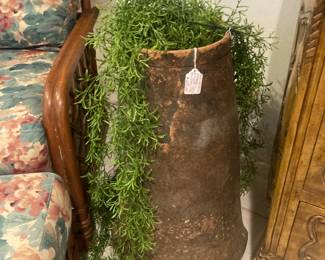 Antique clay chimney cap