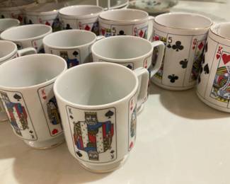 .  .  .  with matching mugs  .  .  .  ready for the bridge game
