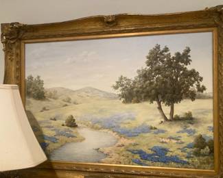 Framed bluebonnet art