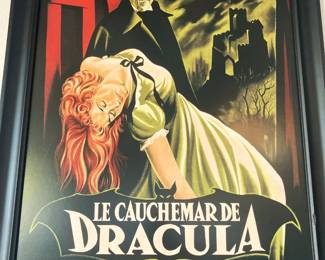 "Dracula" framed poster