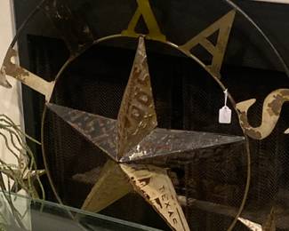 TEXAS star wall art