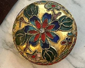 Cloisonne trinket box