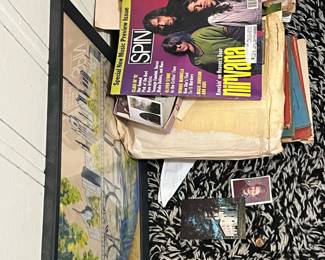 Vintage books and magazines