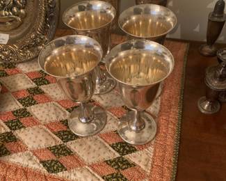 Sterling silver goblets