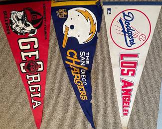 Vintage sports pennants