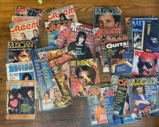 Vintage music magazines - Creem; Musician; Guitar; Record Review; Hit Parade; more!