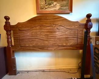 Full size headboard and metal frame