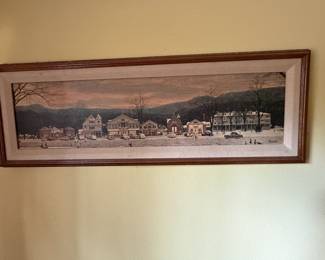 Framed Norman Rockwell painting photo