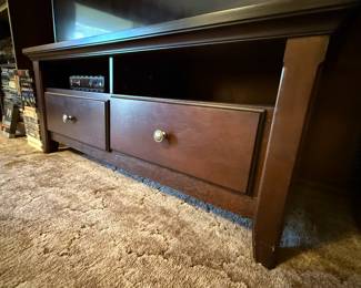 Wood TV Stand with drawers