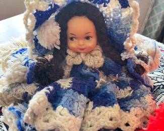 Vintage crochet doll