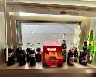 Vintage coke bottles and more