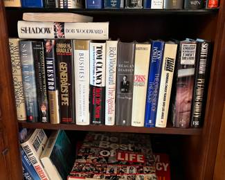 Books galore; many first editions - USA and UK "True first editions"