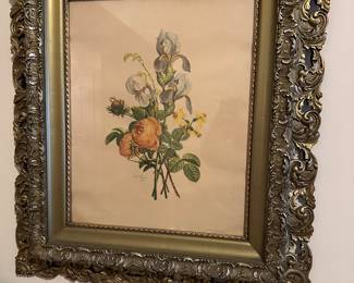 antique framed print