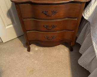 French provincial nightstand